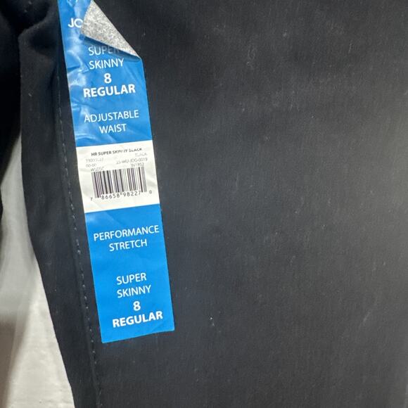 Jordache Girls Super Skinny Jeans High Rise Adjustable Waist Pants Size 8 Black - Picture 4 of 12